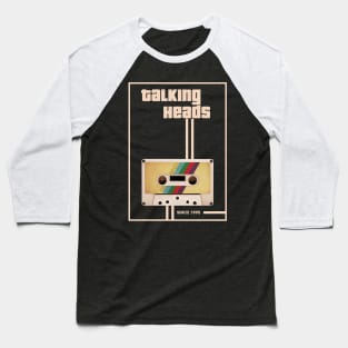 Talking Heads Music Retro Cassette Tape Baseball T-Shirt